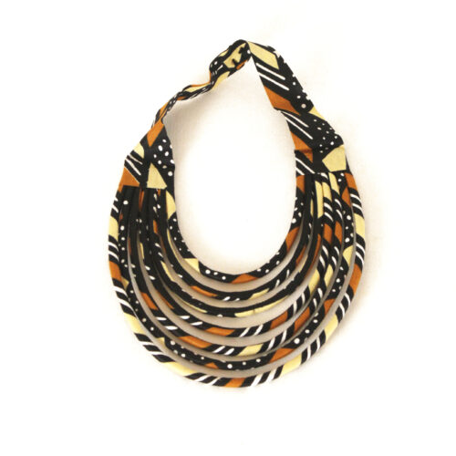collier wax fait main tissu africain original couleurs