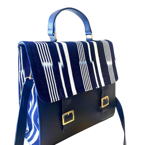 cartable femme "AMINATA" bleu indigo