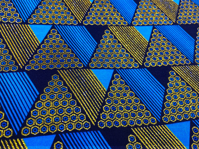 Collection WAX tissu bleu