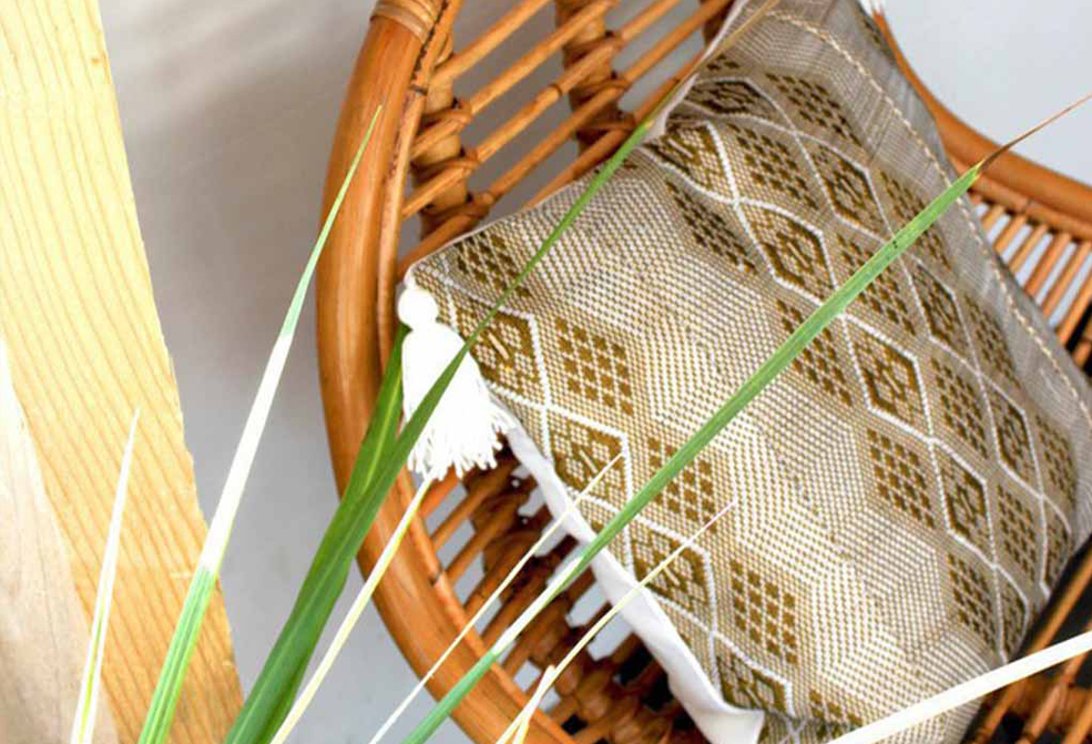 Décoration coussin mandjack wax