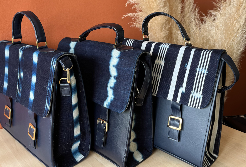 Sacs cartables pagne Baoulé