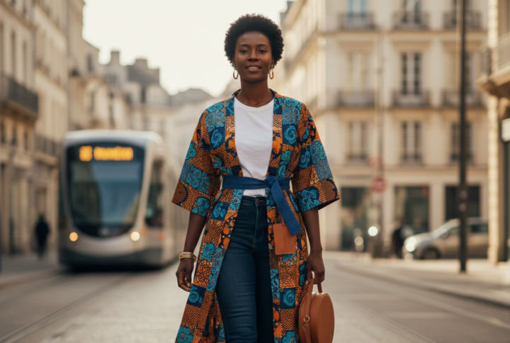 Le kimono femme chic pour sublimer le style africain moderne